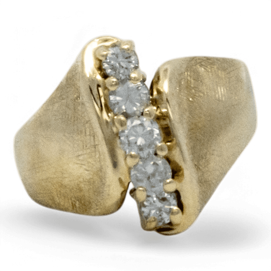  10k Yellow Gold Ring with 0.35 Carats of Diamonds