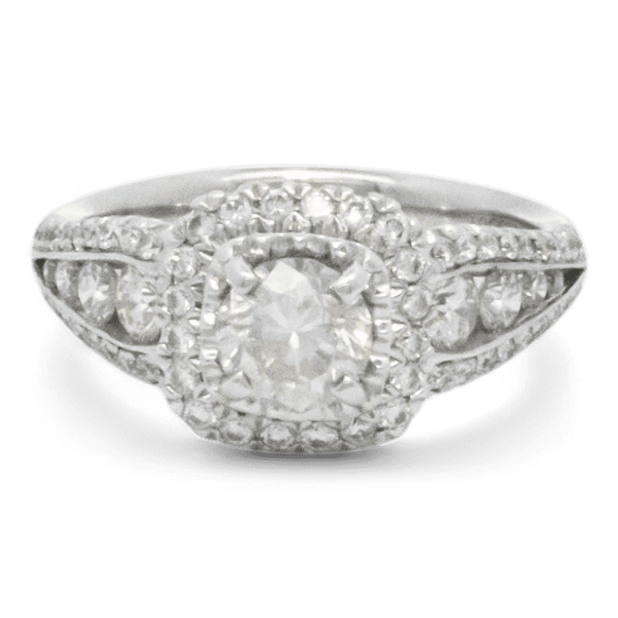  14k Yellow Gold Ring with 1.02 Carats of Diamonds