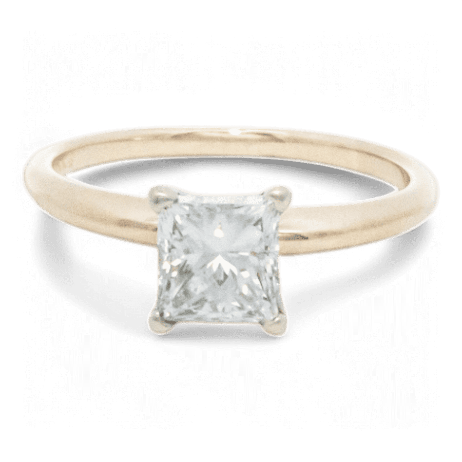  14k White Gold Ring with 0.97 Carats of Diamonds