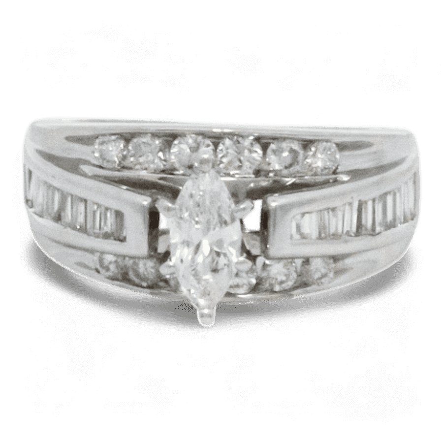  14k Yellow Gold Ring with 1.06 Carats of Diamonds
