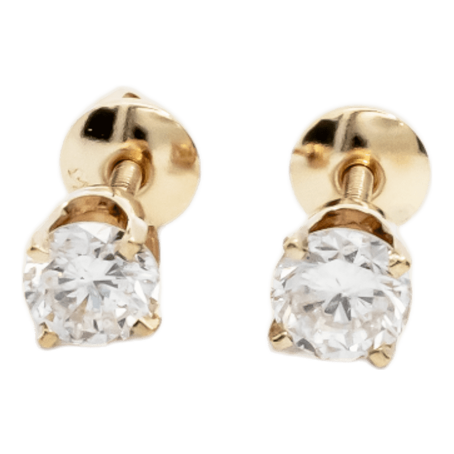  EARRINGS 2DIAS .96CTW 10KYG 0.7D