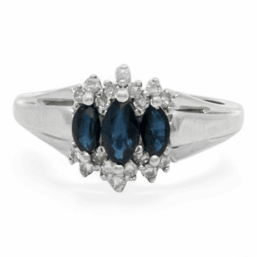  14k Yellow Gold Ring with 0.11 Carats of Diamonds