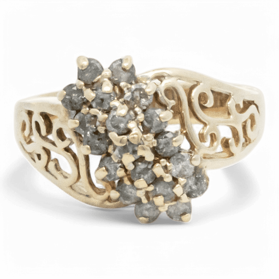  10k Yellow Gold Ring with 0.54 Carats of Diamonds