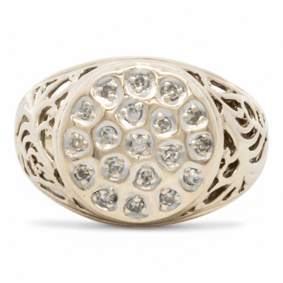  10k Yellow Gold Ring with 0.38 Carats of Diamonds