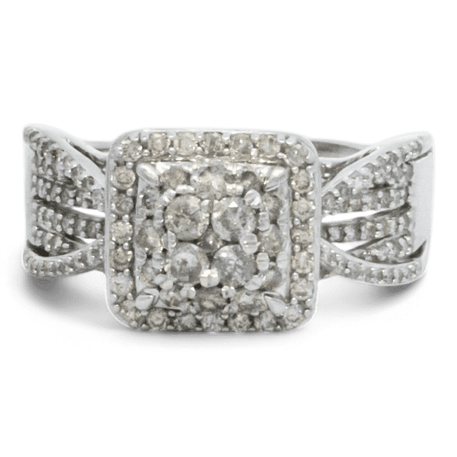  14k Yellow Gold Ring with 1.06 Carats of Diamonds