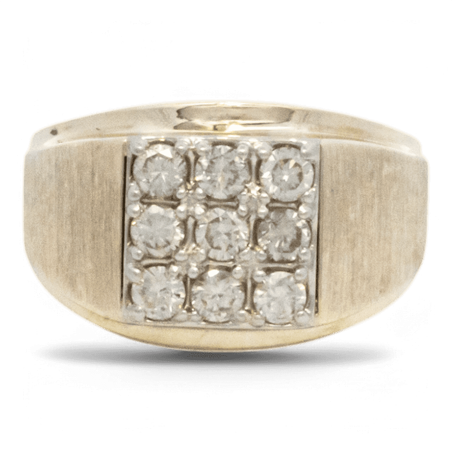  14k White Gold Ring with 0.99 Carats of Diamonds