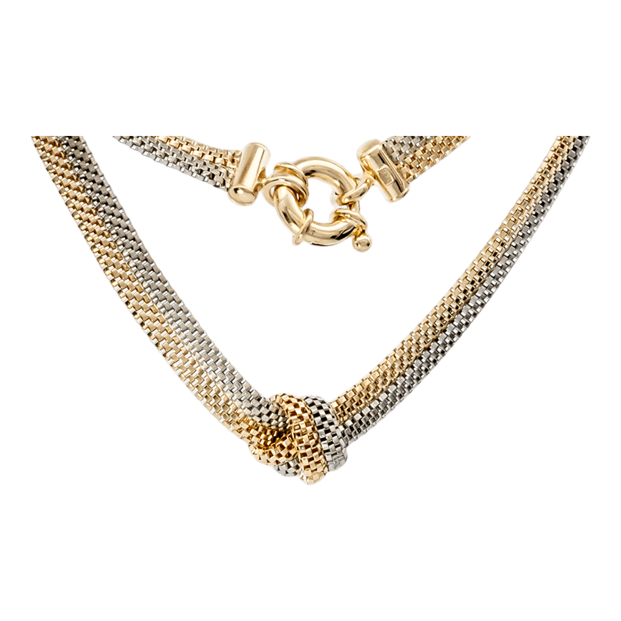  14k Three-Toned Gold Necklace
