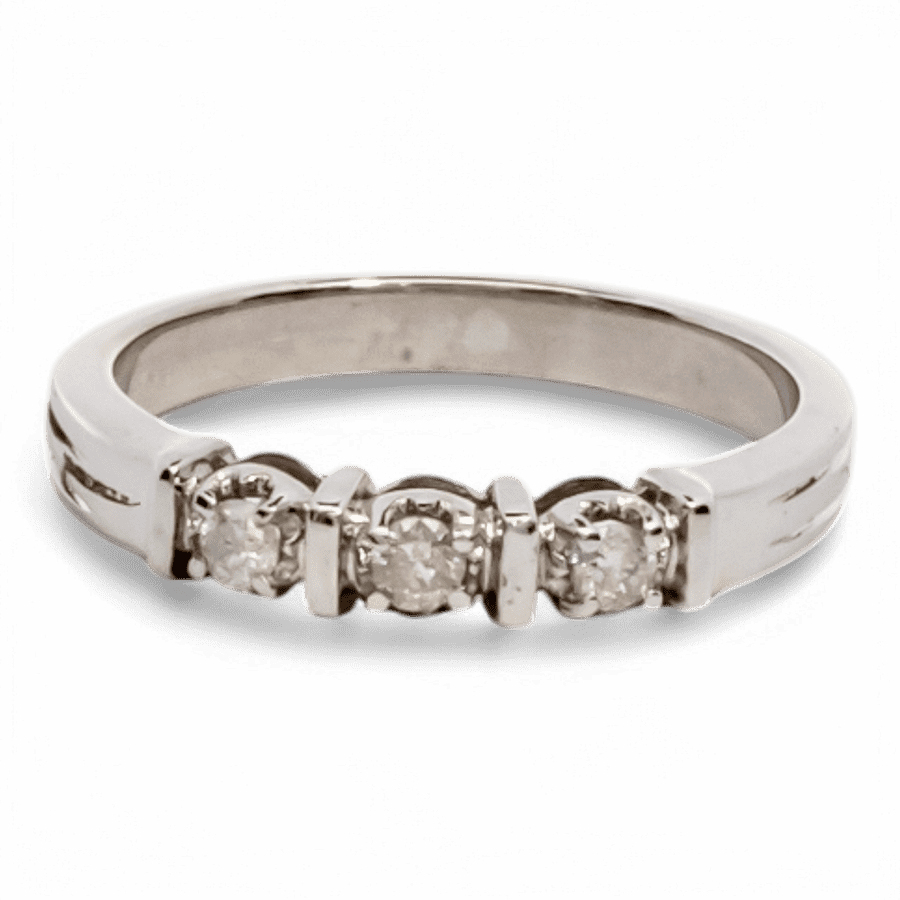  10k Rose Gold Ring with 0.15 Carats of Diamonds