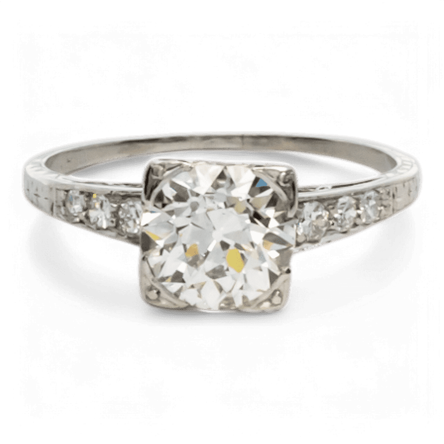 10k Yellow Gold Ring with 1.59 Carats of Diamonds