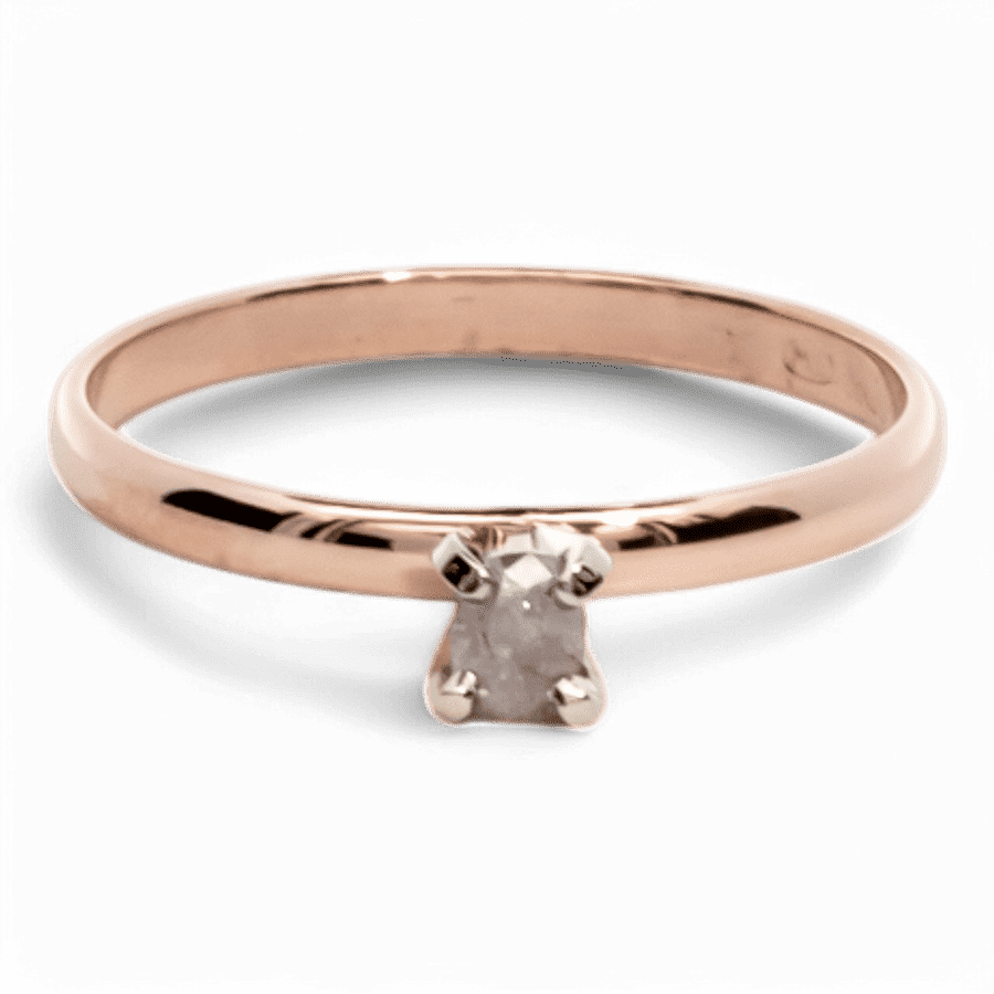  10k Yellow Gold Ring with 0.12 Carats of Diamonds