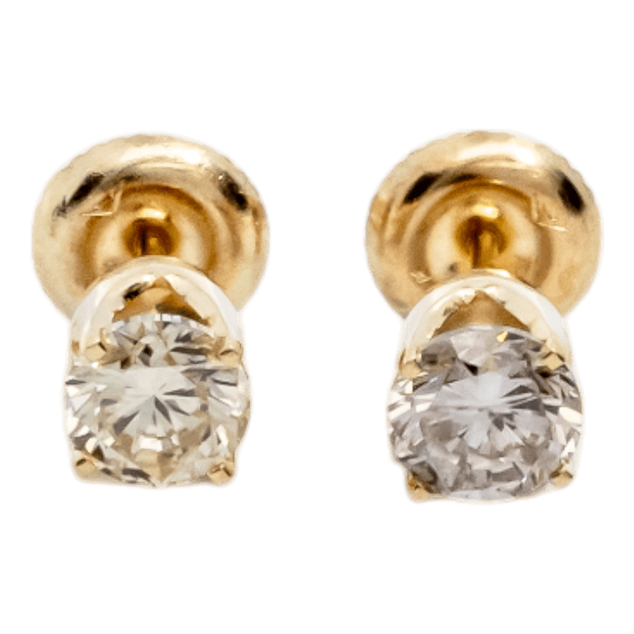  EARRINGS 2DIAS .98CTW 14KYG 0.6D