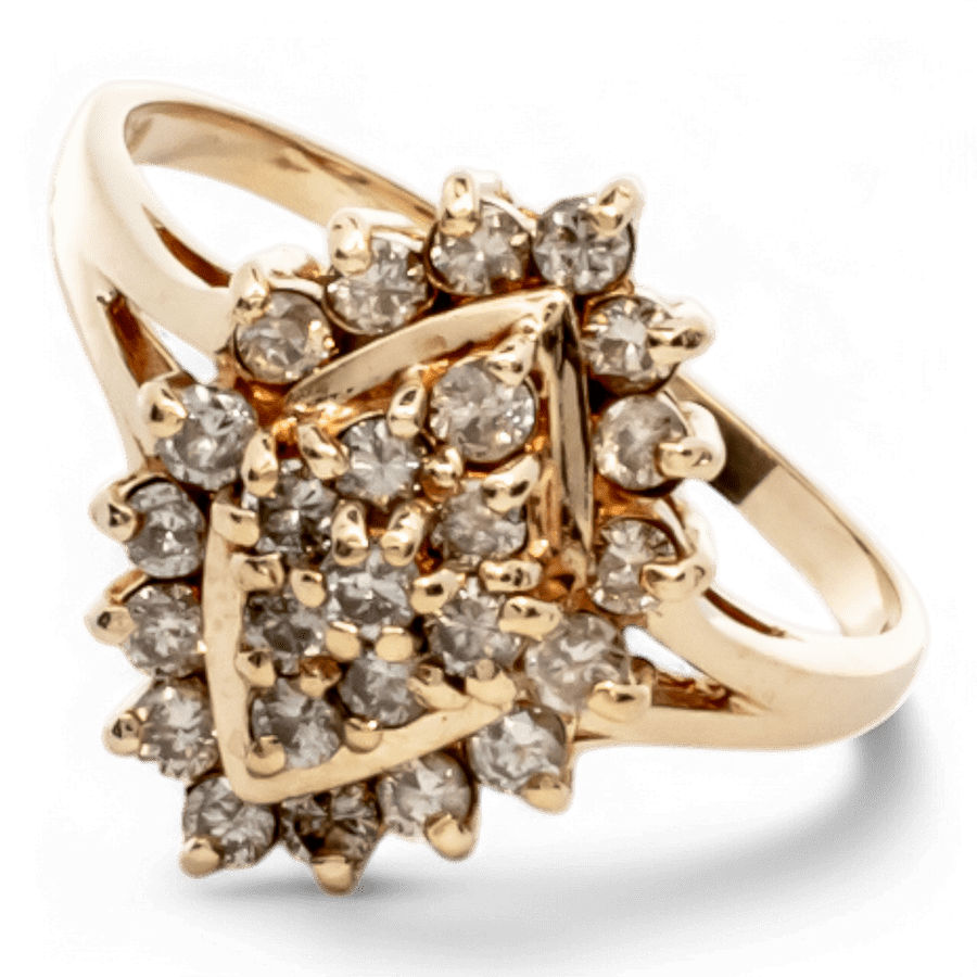  10k Yellow Gold Ring with 1.00 Carats of Diamonds