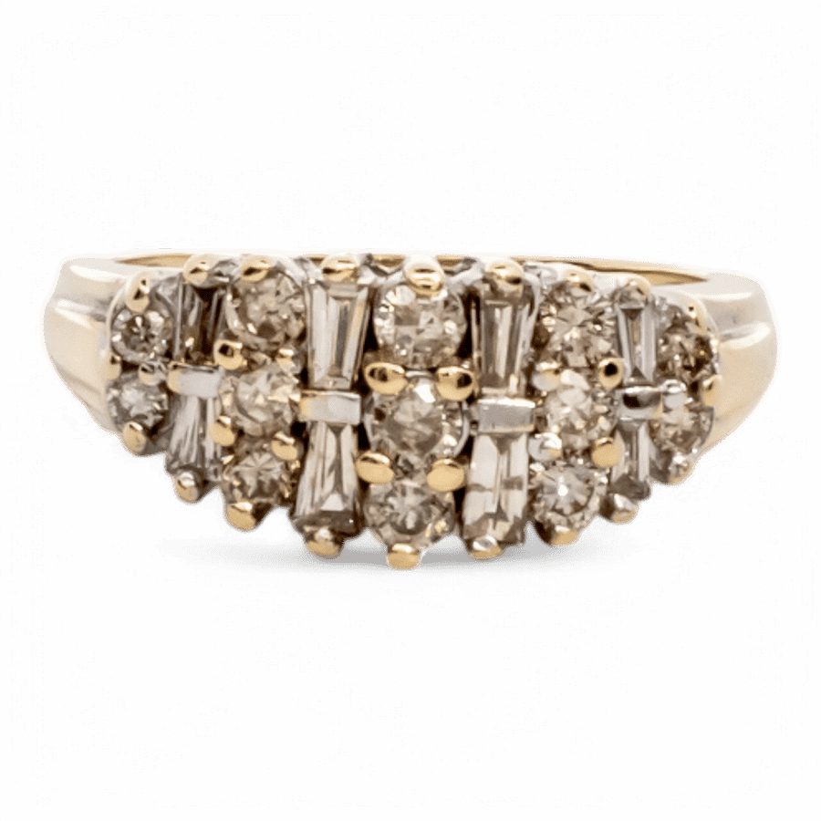  10k Yellow Gold Ring with 0.51 Carats of Diamonds