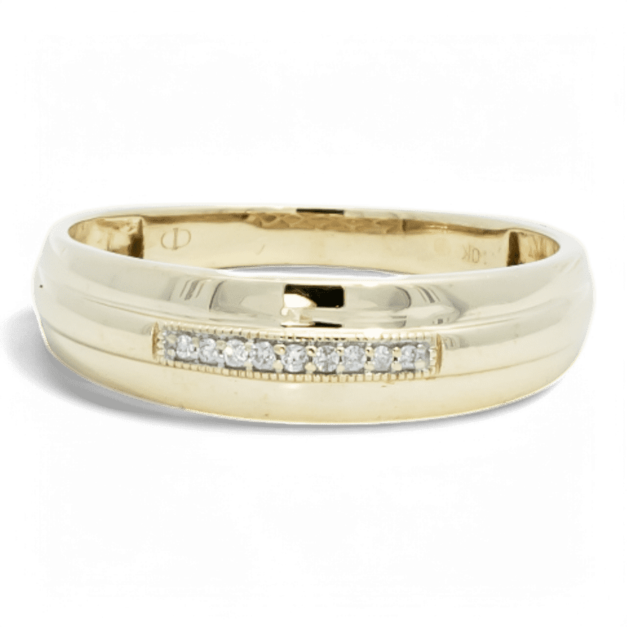  10k Yellow Gold Ring with 0.09 Carats of Diamonds