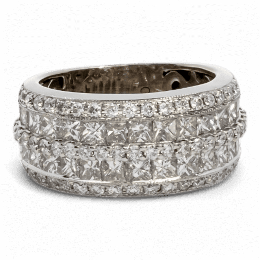  14k Yellow Gold Ring with 2.49 Carats of Diamonds