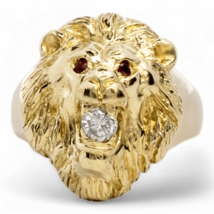  10k Yellow Gold Ring with 0.10 Carats of Diamonds