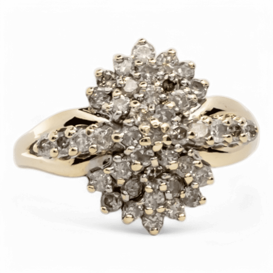  10k Yellow Gold Ring with 1.20 Carats of Diamonds
