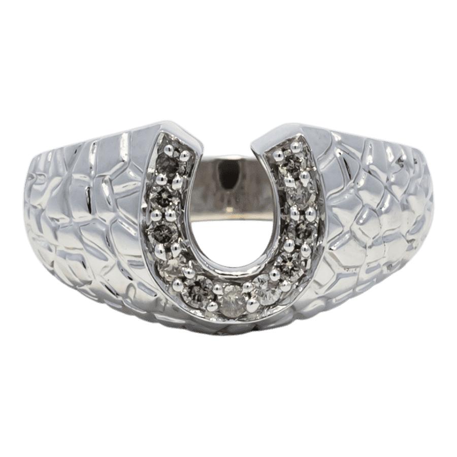  RING10K White Gold 0.22CTW  