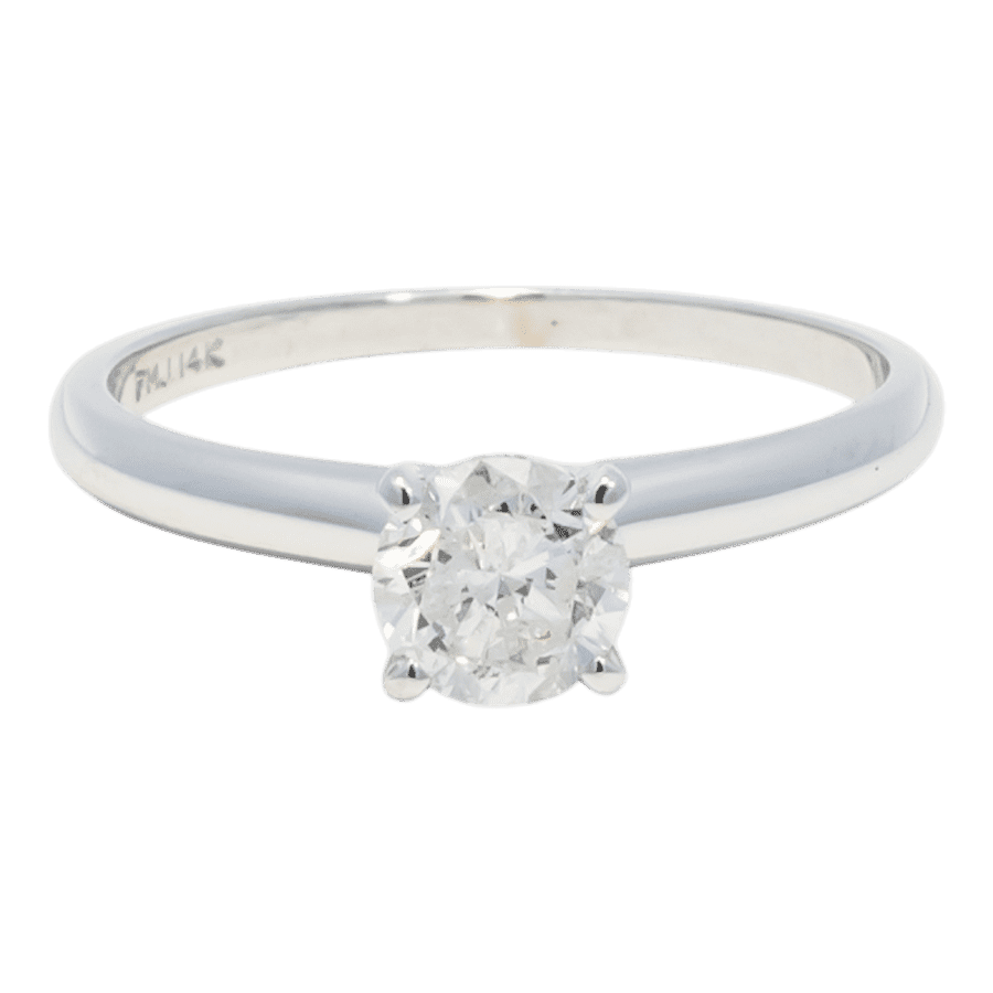  RING14K White Gold 0.51CTW SIZE 6.75