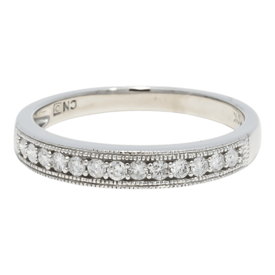  RING10K White Gold 0.39CTW  