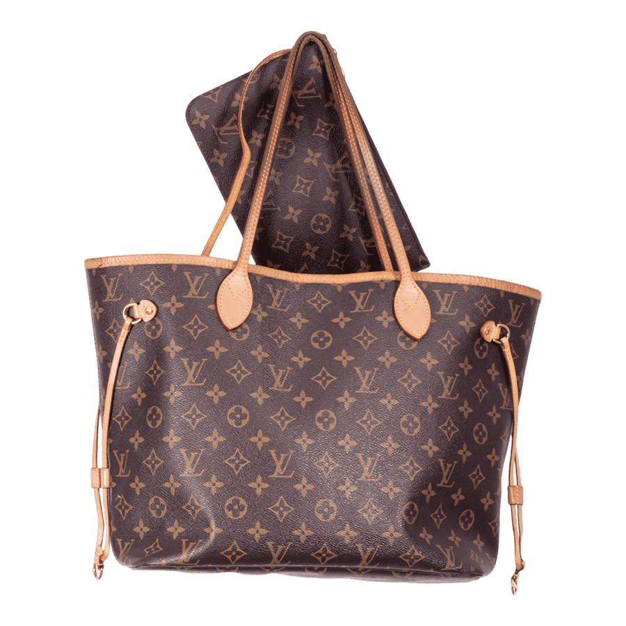 GUCCI Louis Vuitton Neverfull with Pouchette MM Monogram