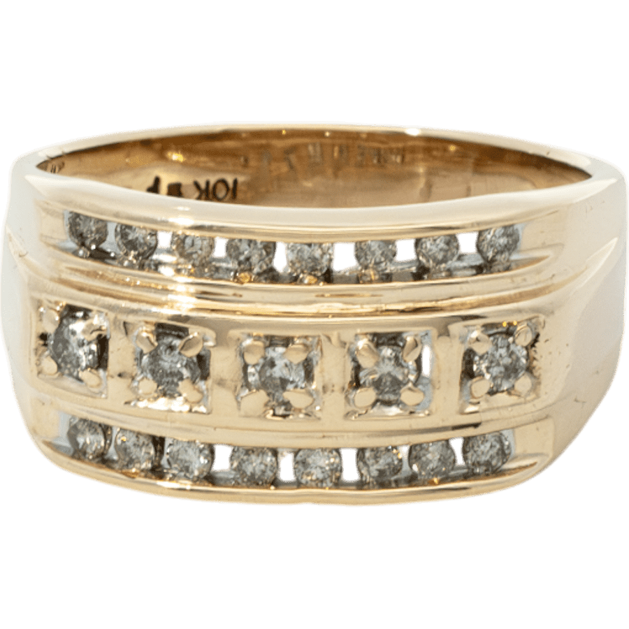  10k White Gold Ring with 0.47 Total Carats of Diamonds 
