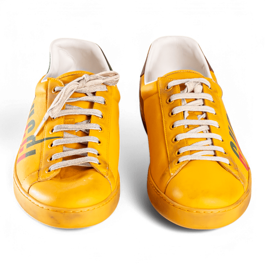 GUCCI Gucci Ace Stripe Leather Trainers