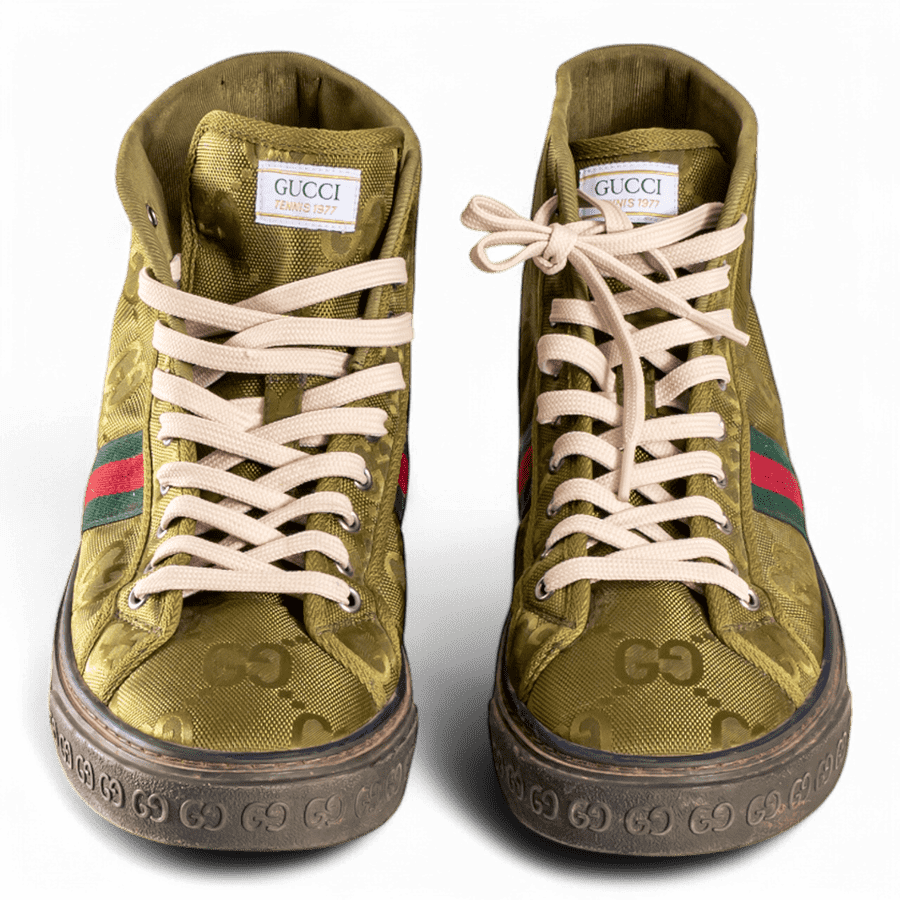 GUCCI Gucci Tenniss 1977 Canvas Hightops
