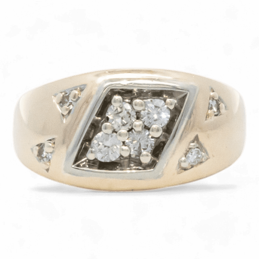  10k Yellow Gold Ring with 0.48 Carats of Diamonds
