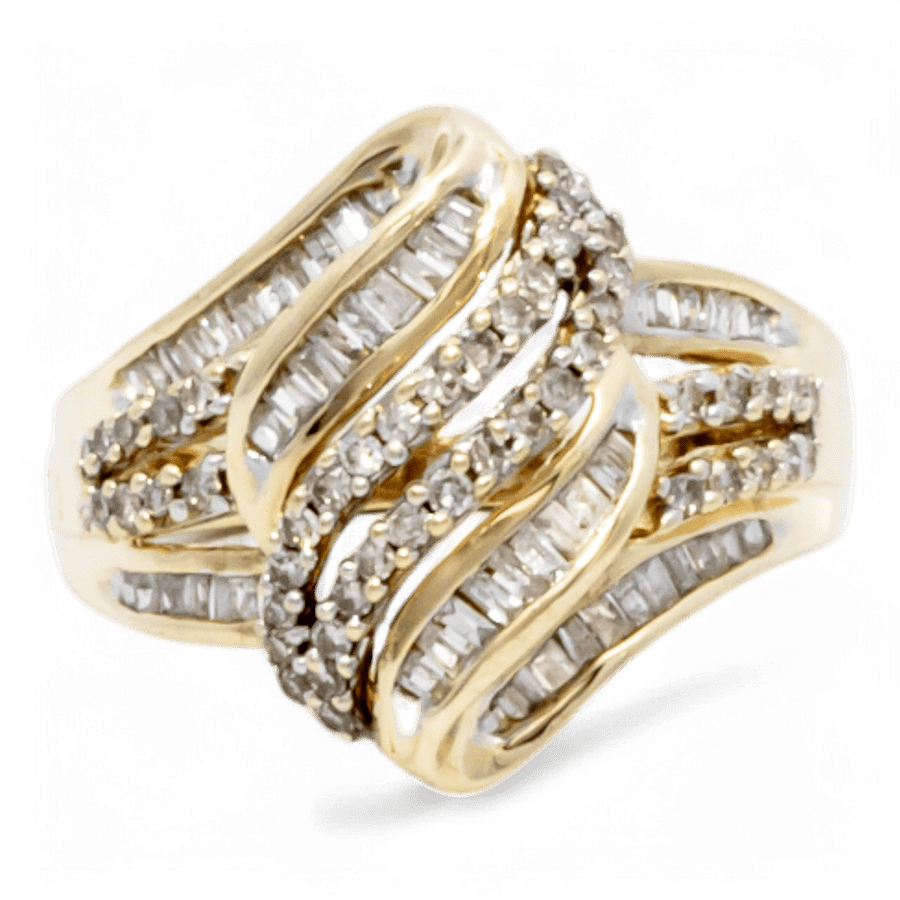 14k Yellow Gold Ring with 0.50 Carats of Diamonds
