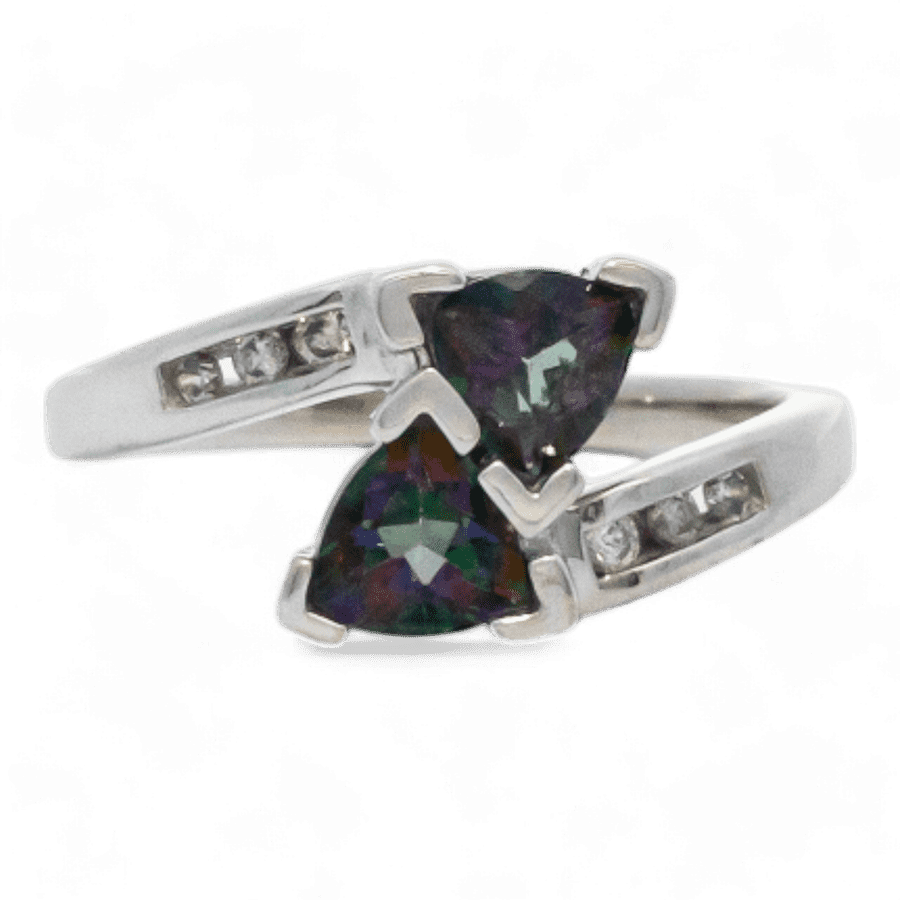  14k Yellow Gold Ring with 0.12 Carats of Diamonds