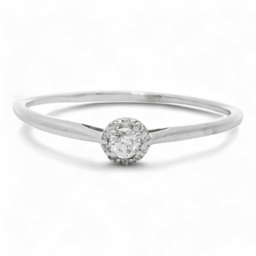  14k Yellow Gold Ring with 0.10 Carats of Diamonds