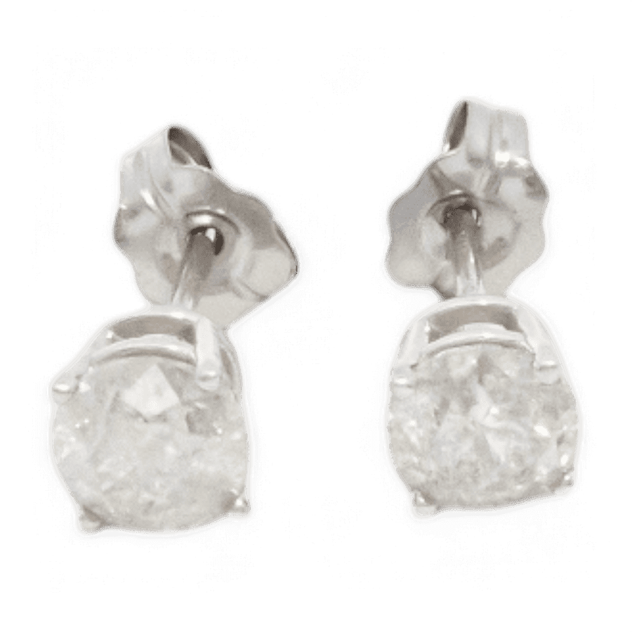  14k Yellow Gold Earrings with 1.00 Carats of Diamonds