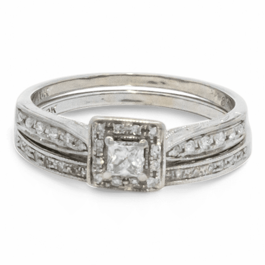  14k White Gold Ring with 0.50 Carats of Diamonds