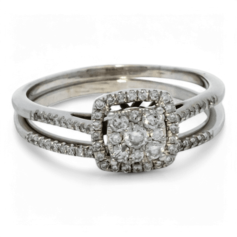  14k Yellow Gold Ring with 0.59 Carats of Diamonds