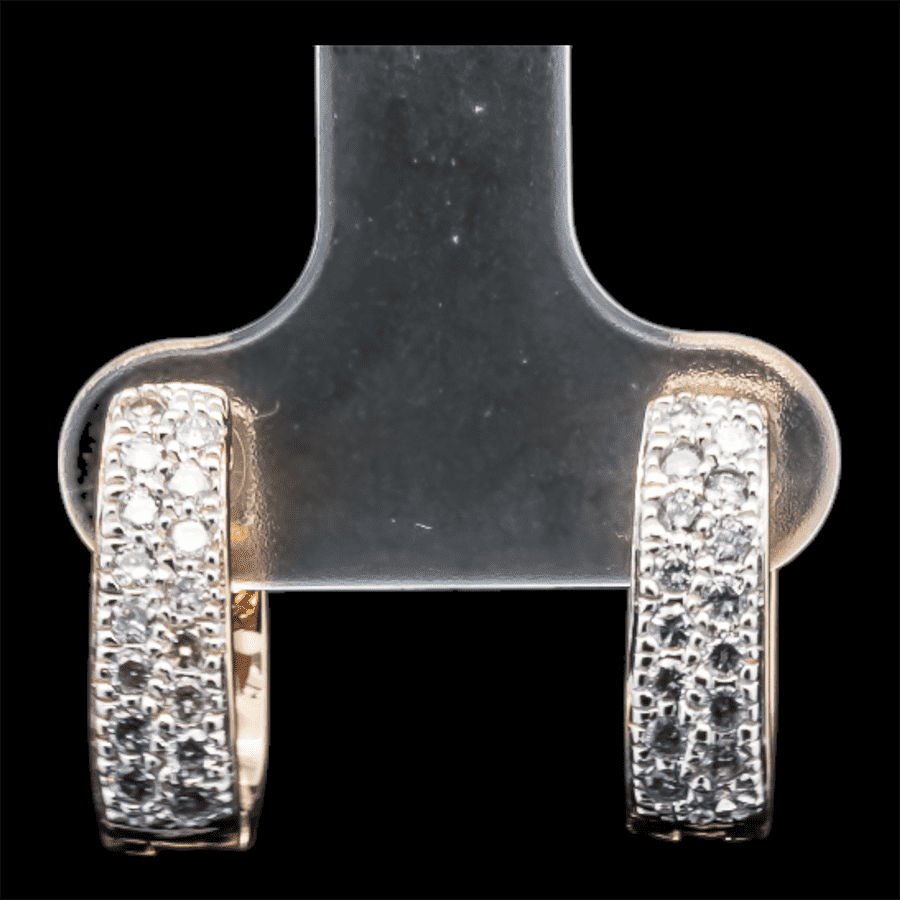  EARRINGS 32DIAS .50CTW 14KYG 3.6