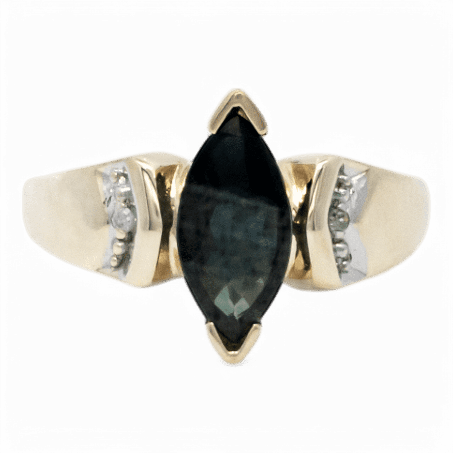  10k Yellow Gold Ring with 0.02 Carats of Diamonds