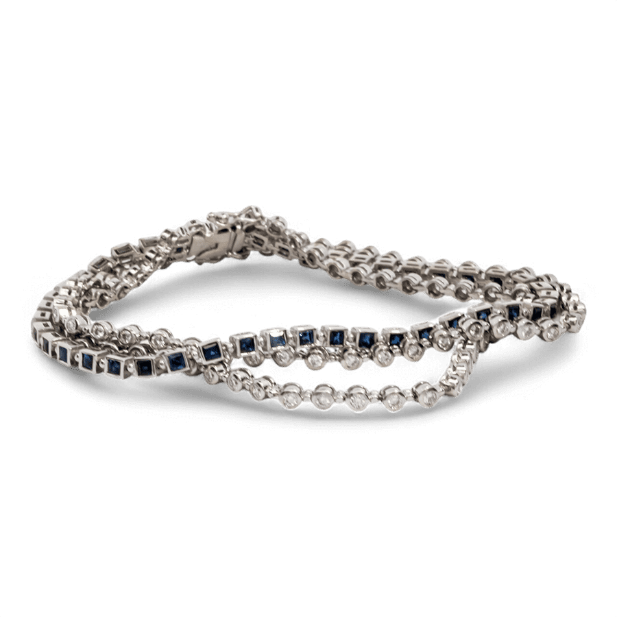  18k Yellow Gold Bracelet with 1.84 Carats of Diamonds