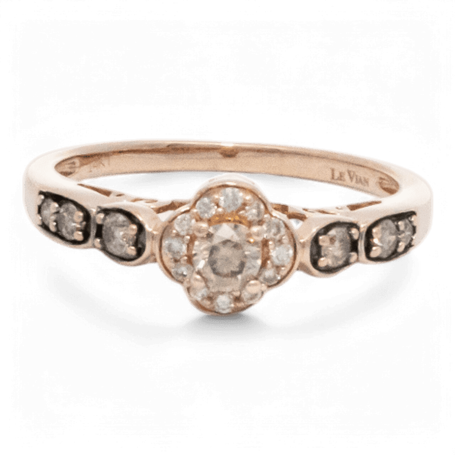  10k Yellow Gold Ring with 0.39 Carats of Diamonds