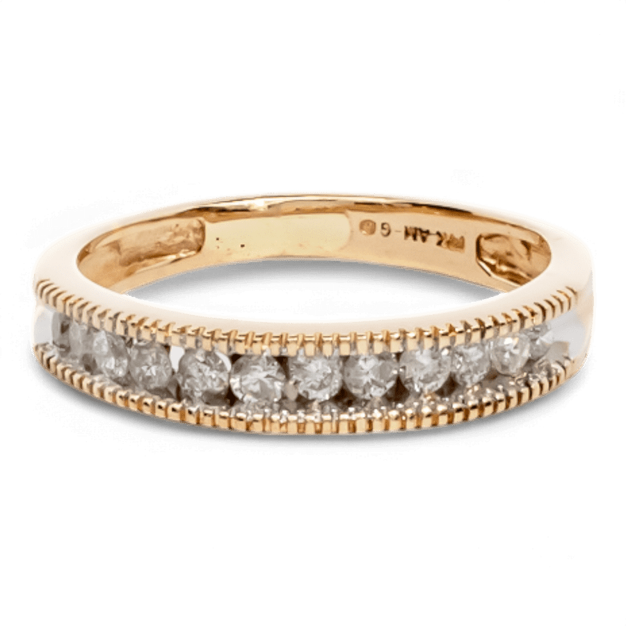  10k Yellow Gold Ring with 0.30 Carats of Diamonds