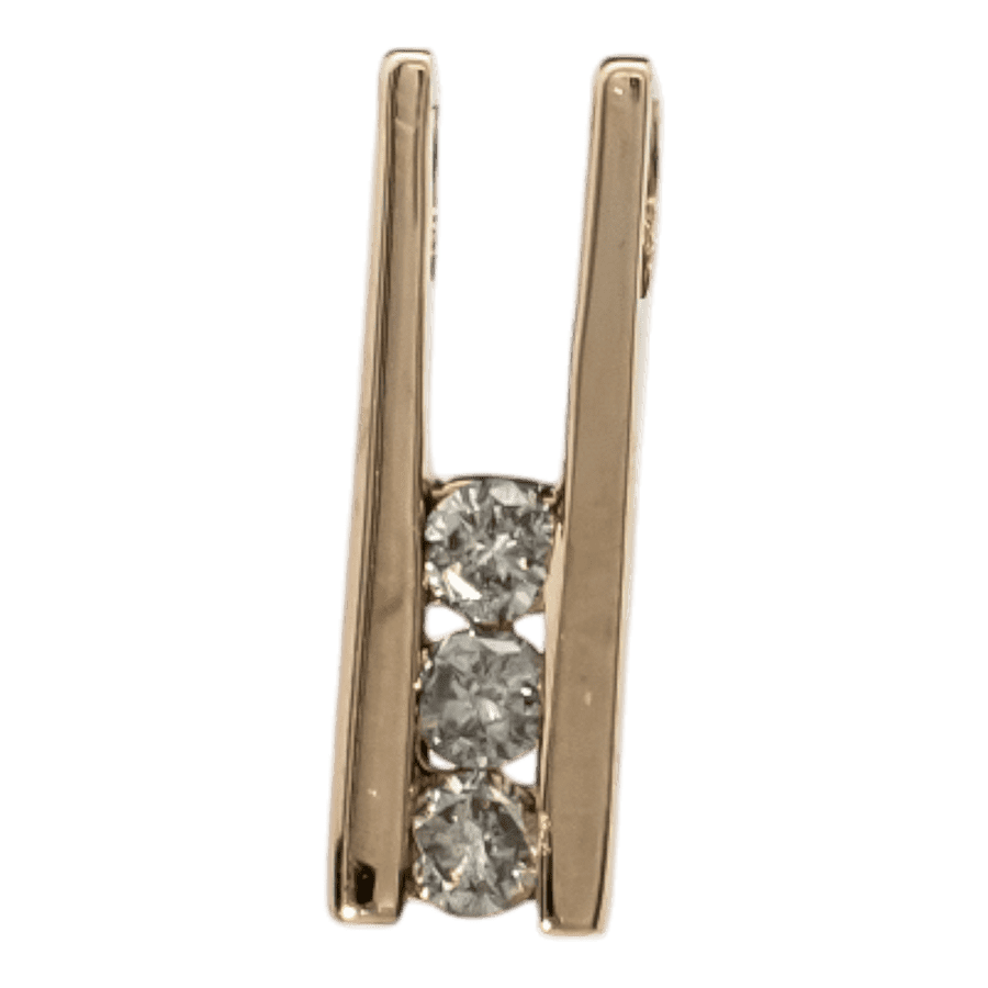  PENDANT 3DIAS .18CTW 14KYG 0.6DW