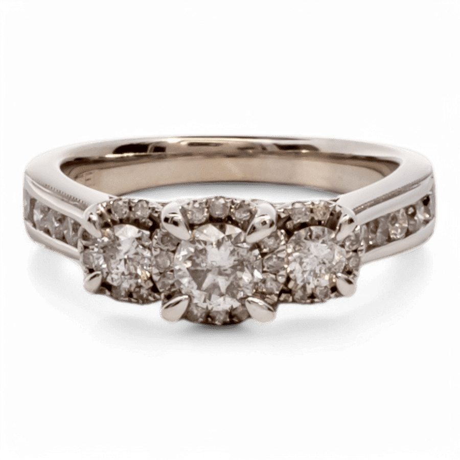  14k Yellow Gold Ring with 1.00 Carats of Diamonds