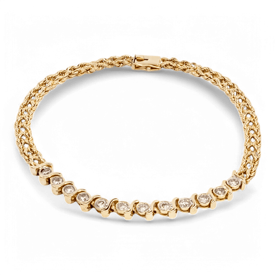  BRACELET 12DIAS 1.20CTW 14KYG 7.