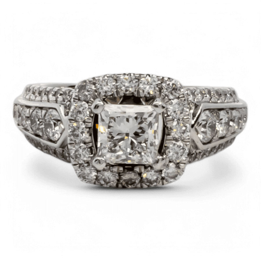  10k Yellow Gold Ring with 1.98 Carats of Diamonds