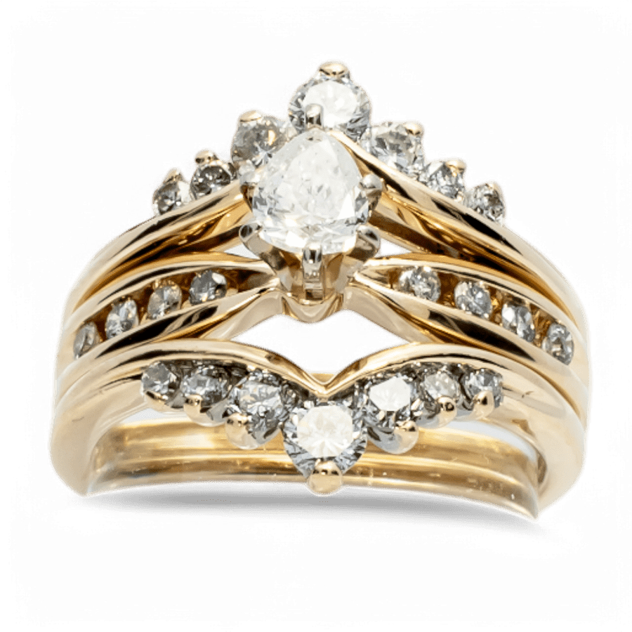  14k White Gold Ring with 1.05 Carats of Diamonds