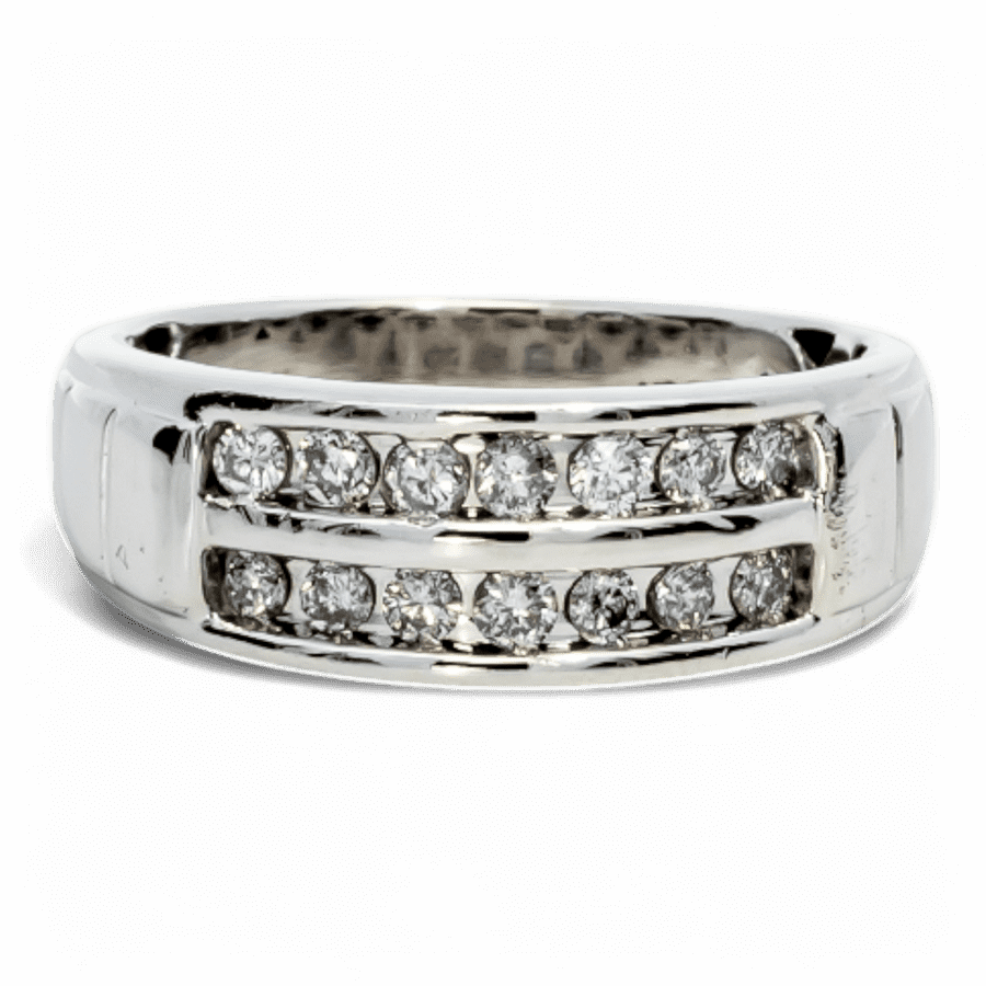  14k Yellow Gold Ring with 0.28 Carats of Diamonds