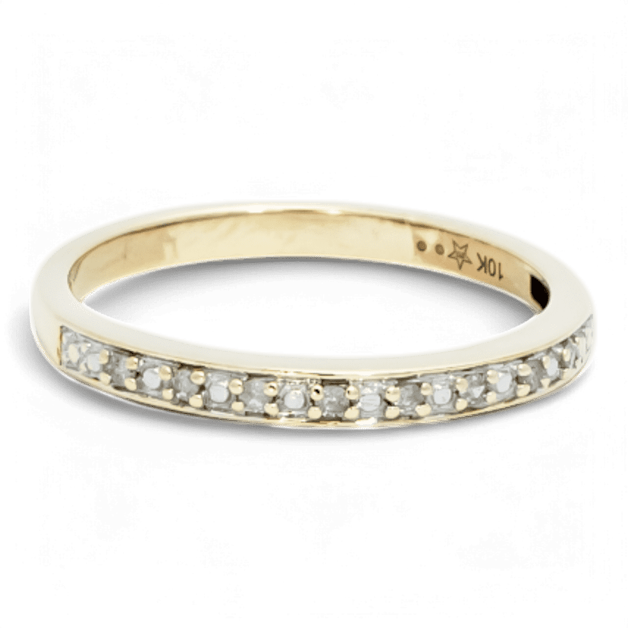  10k Rose Gold Ring with 0.08 Carats of Diamonds