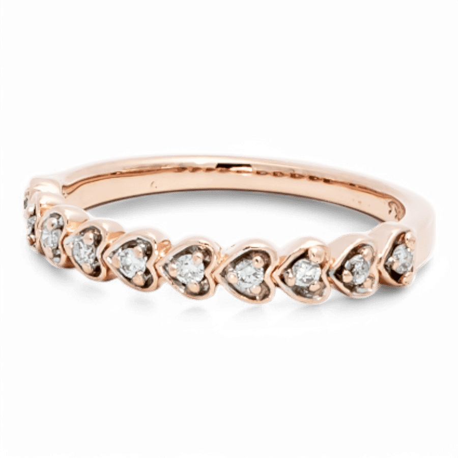  14k Yellow Gold Ring with 0.18 Carats of Diamonds