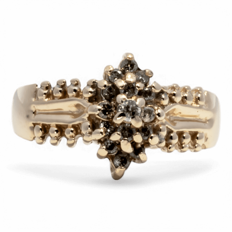  RING10K Yellow Gold 0.3CTW SIZE 8