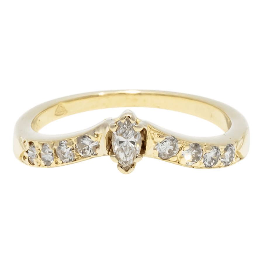  RING18K Yellow Gold 0.3CTW  